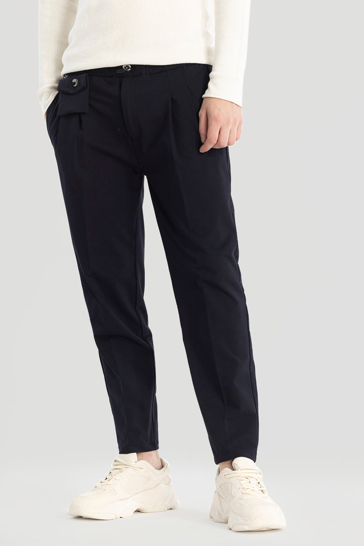 Navy Relaxed Fit Trousers