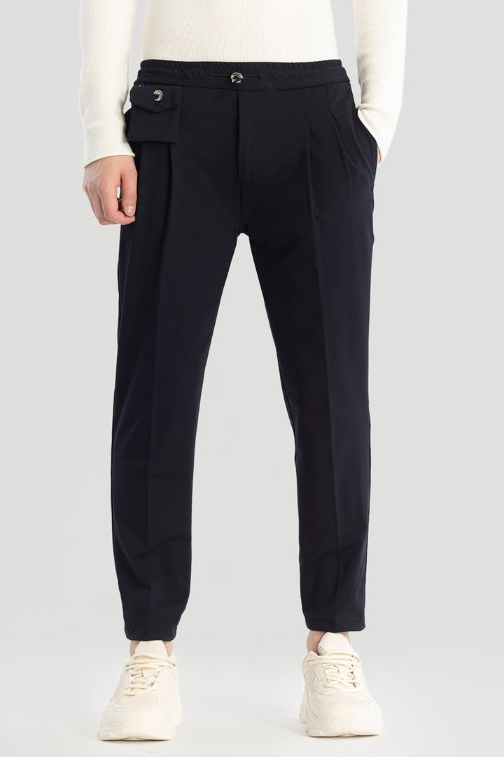 Navy Relaxed Fit Trousers