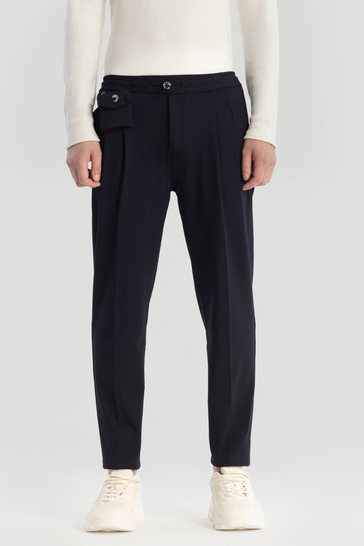 Navy Relaxed Fit Trousers