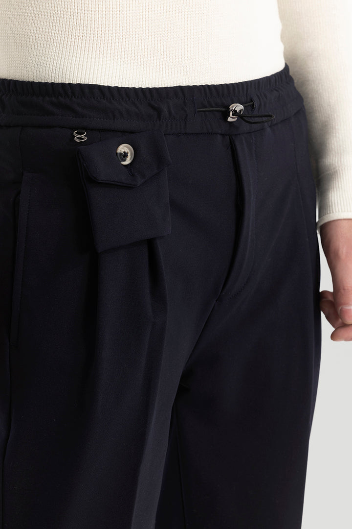 Navy Relaxed Fit Trousers