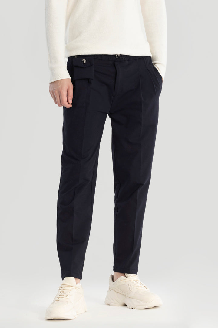 Navy Relaxed Fit Trousers