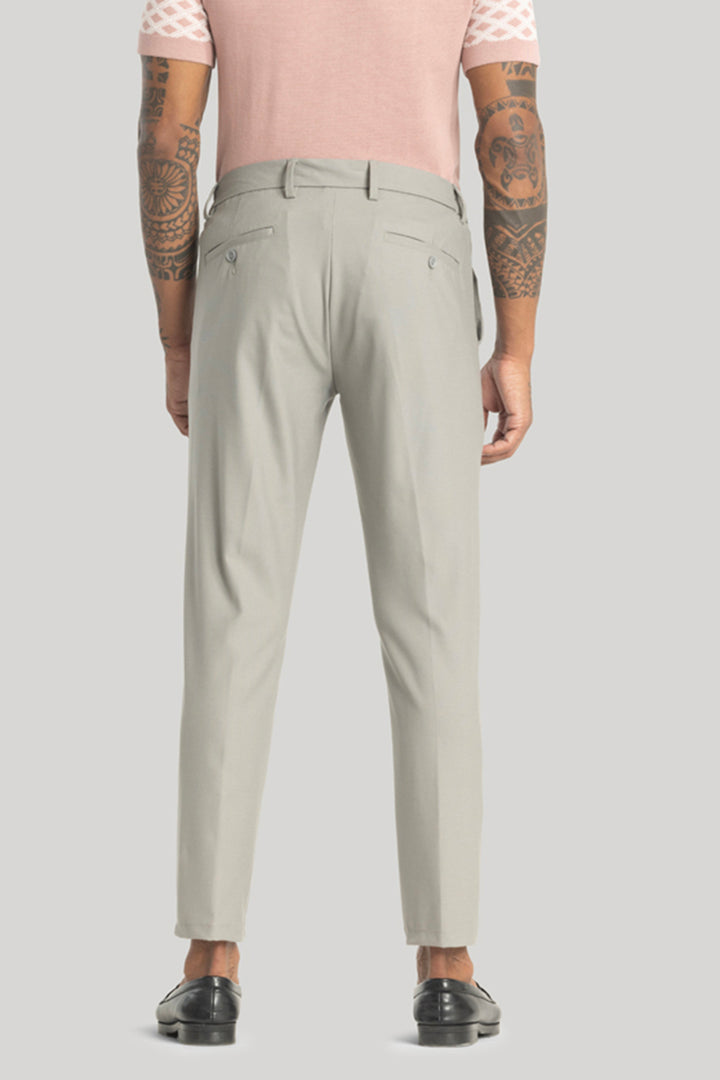 Giorgio Light Grey Slim Fit Trousers