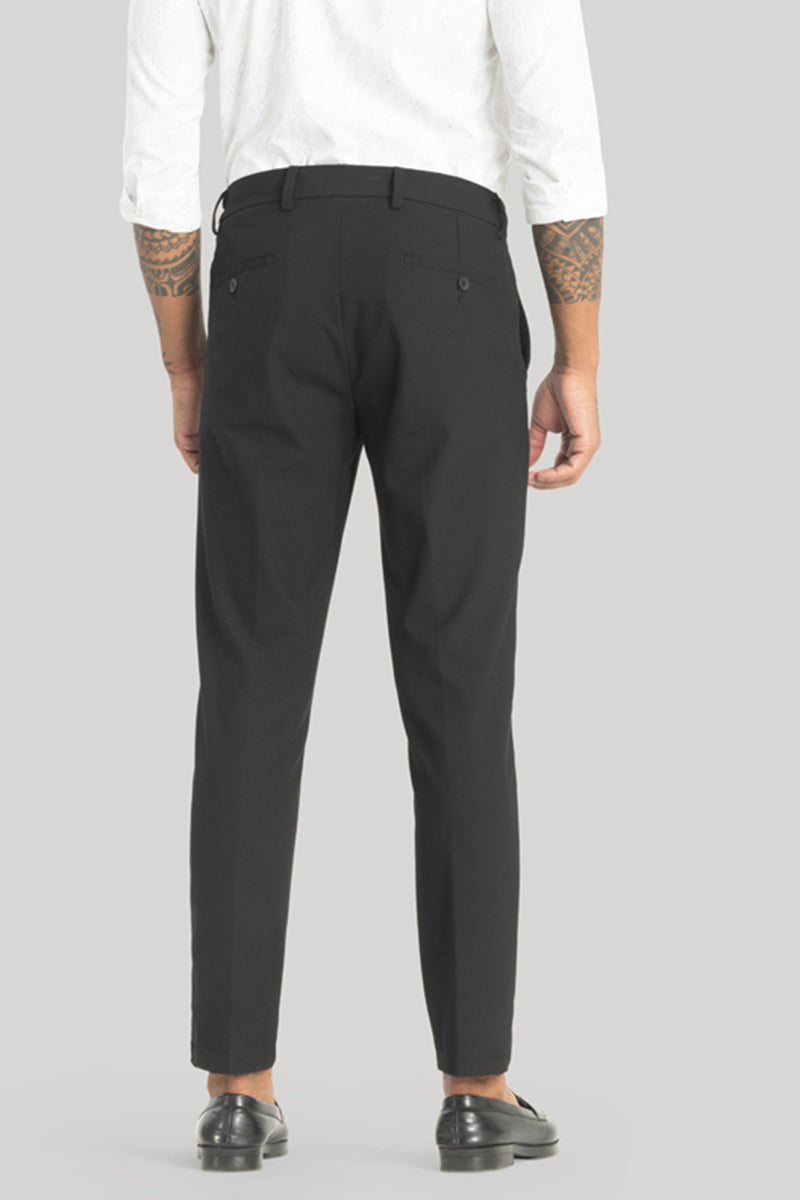 Giorgio Black Slim Fit Trousers