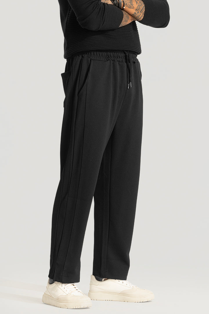 Black Slit Ankle Pants