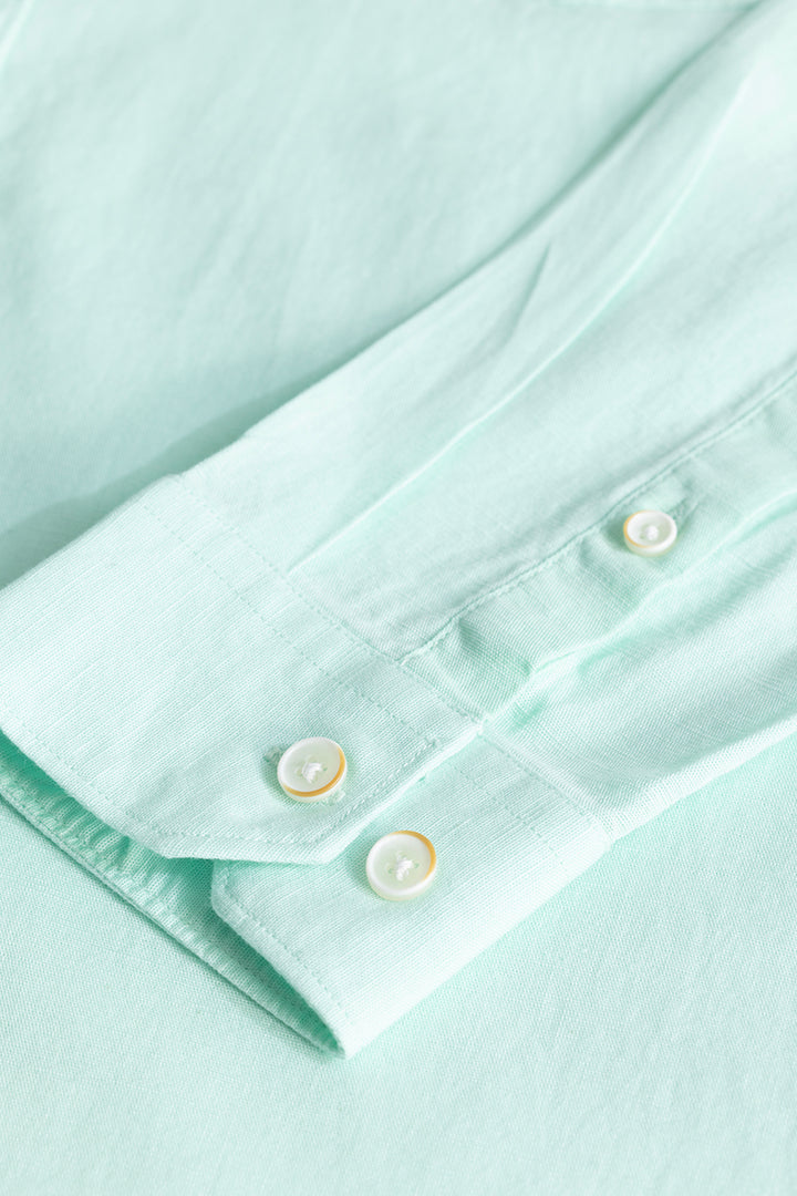 Trig Mint Green Linen Shirt