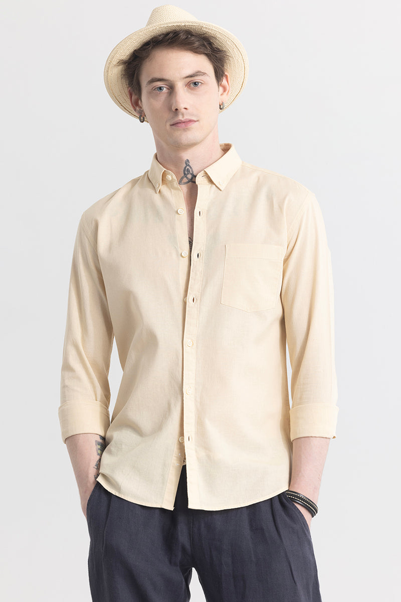 Trig Beige Linen Shirt