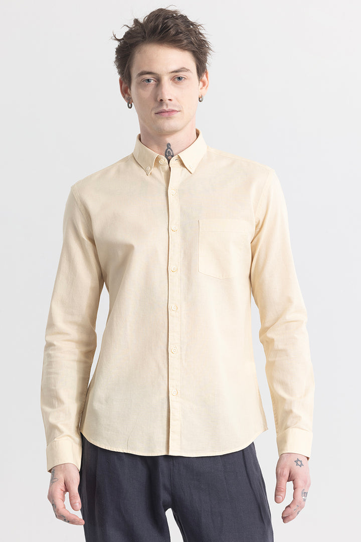 Trig Beige Linen Shirt