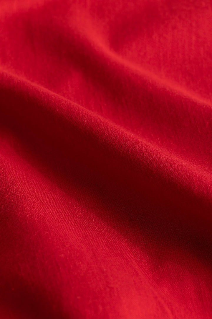 Trig Red Linen Shirt