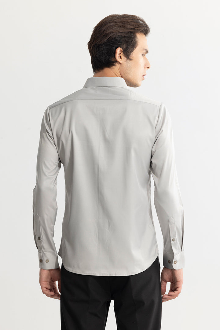 Satiny Ash Grey Shirt