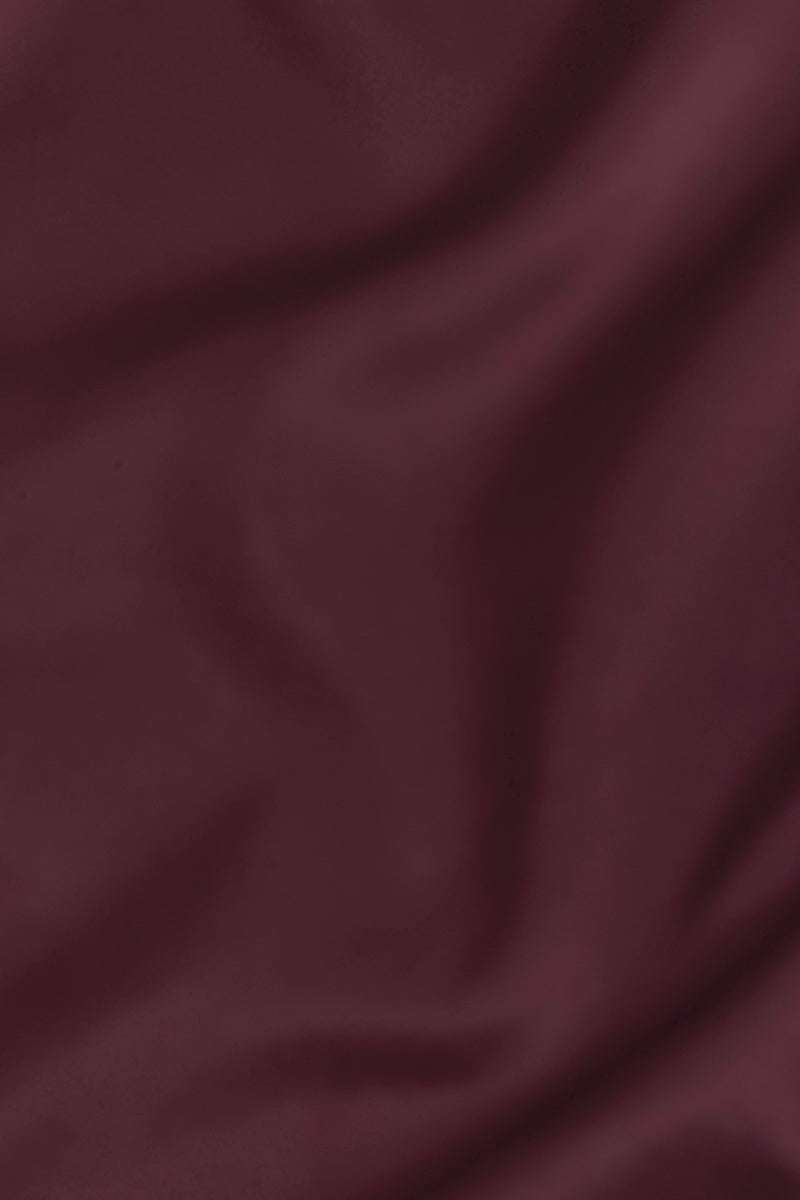 Satiny Dark Maroon Shirt