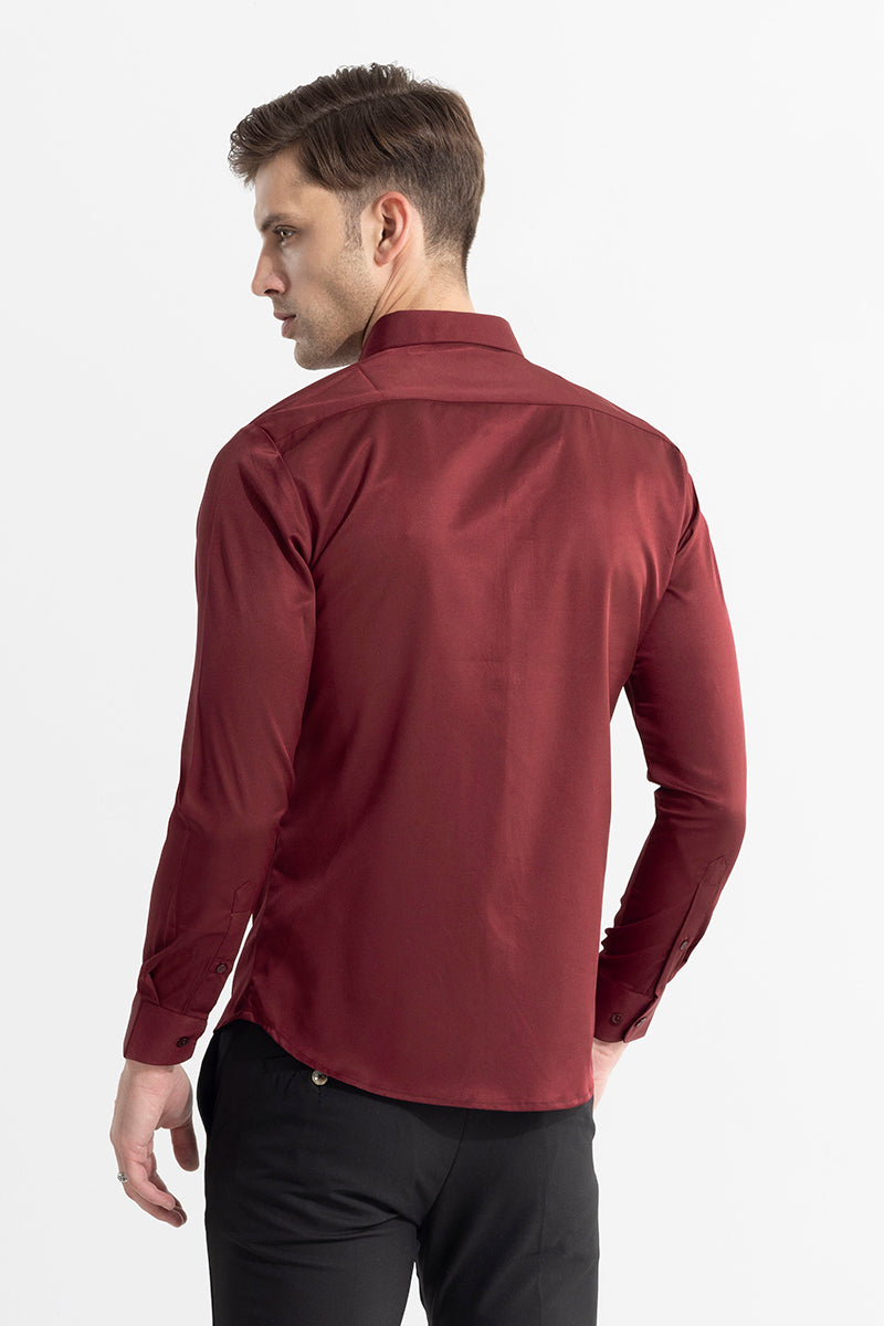 Satiny Red Shirt