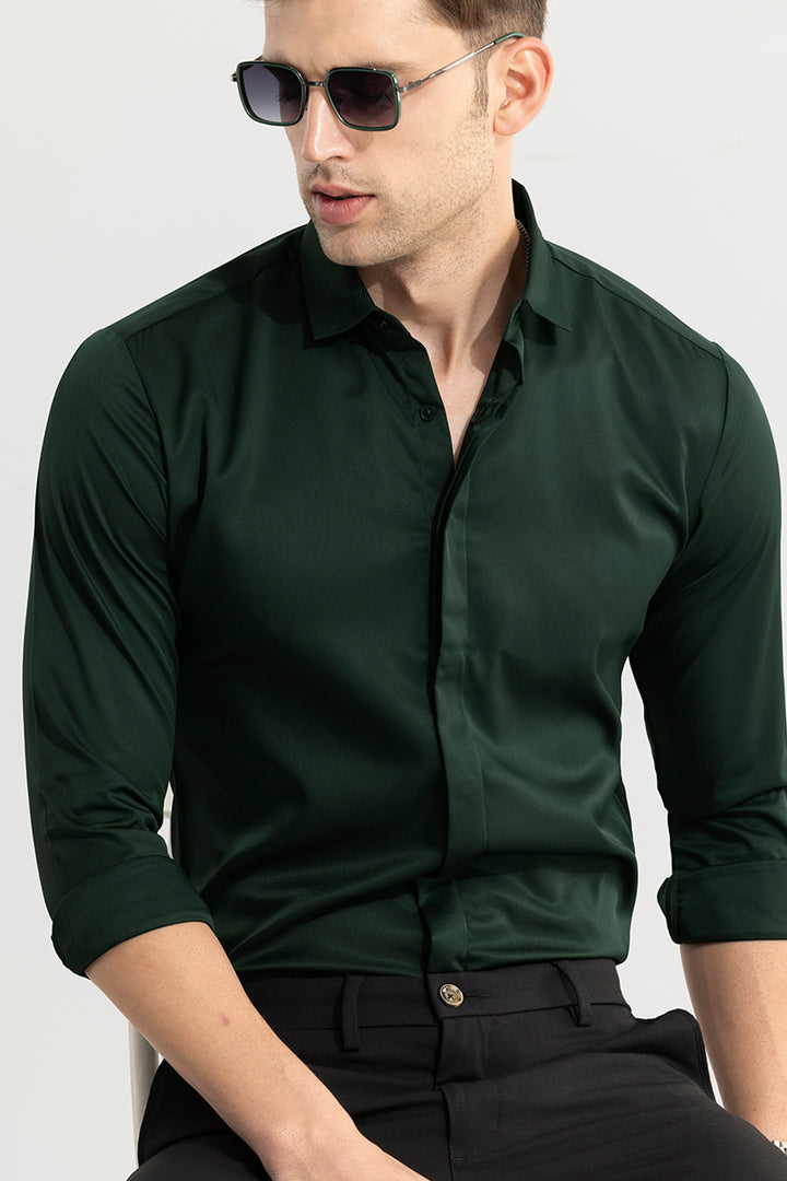 Satiny Lindworm Green Shirt