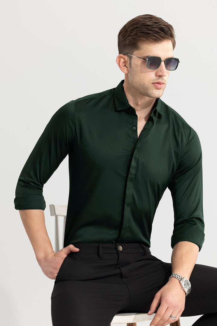 Satiny Lindworm Green Shirt