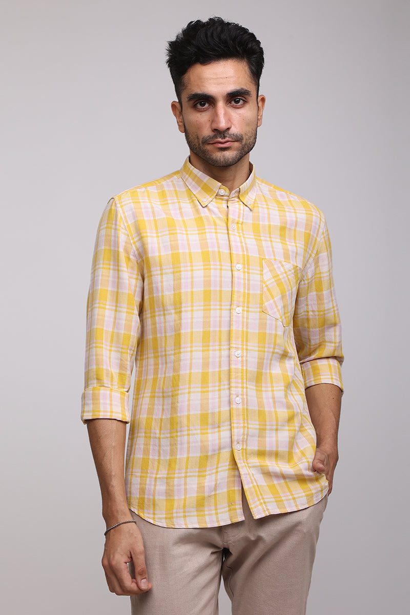 Royal Checks Yellow Shirt