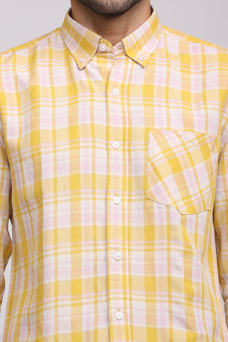 Royal Checks Yellow Shirt