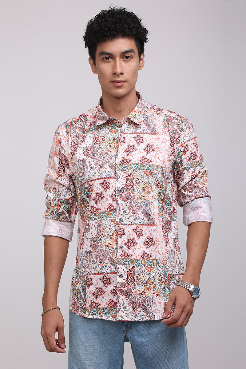 Profuse White Multicolour Shirt