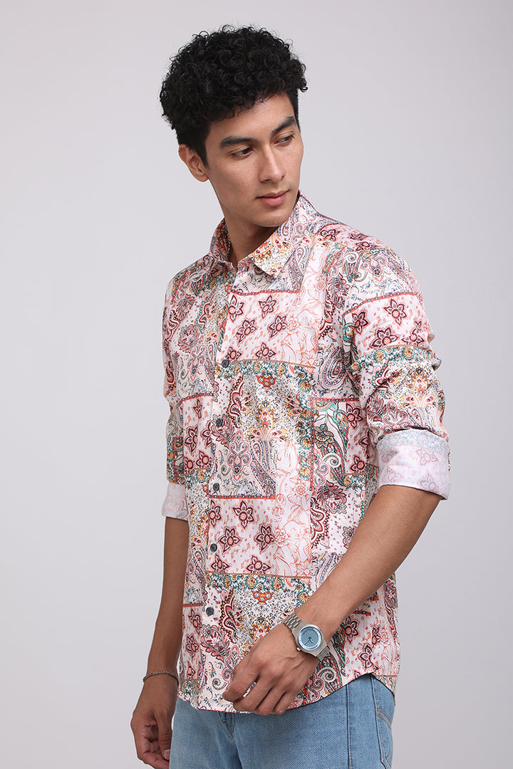 Profuse White Multicolour Shirt