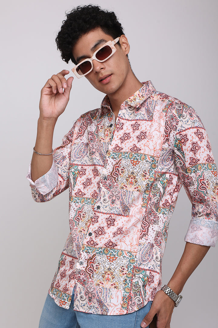 Profuse White Multicolour Shirt