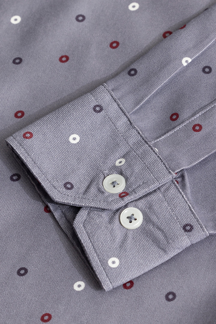 Punto Cord Weave Grey Shirt