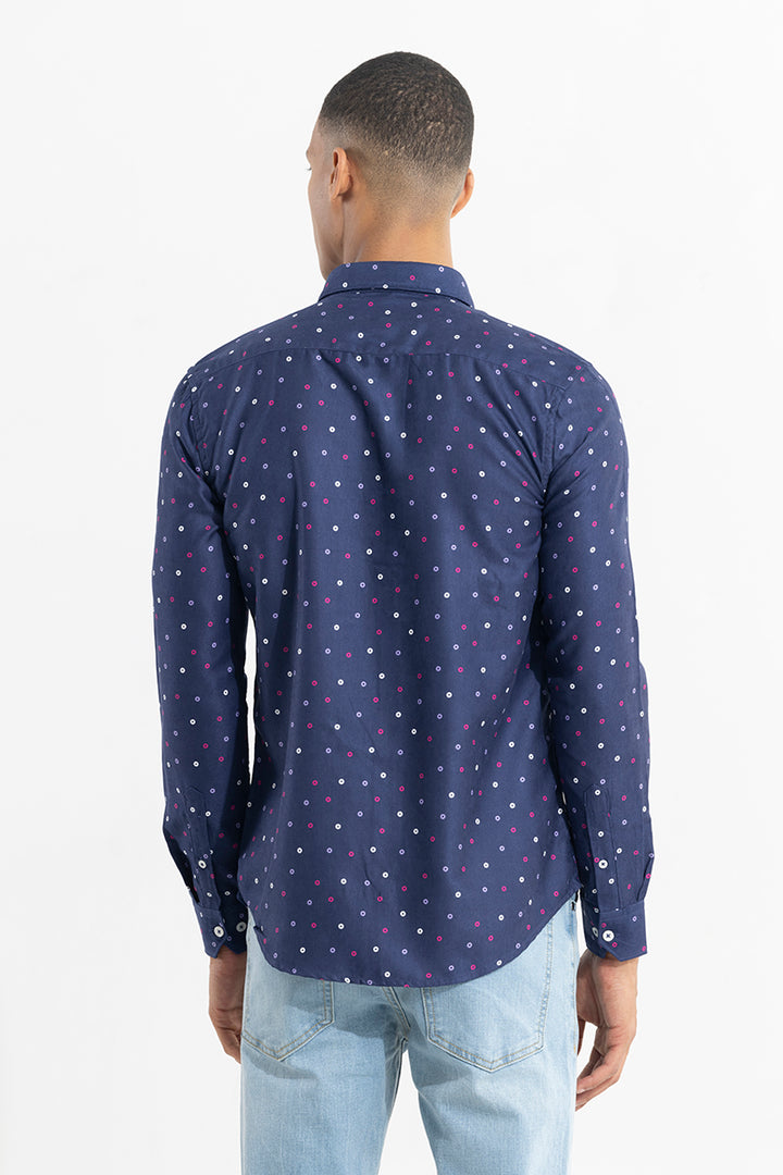 Punto Cord Weave Navy Shirt