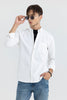 V Pocket White Shirt