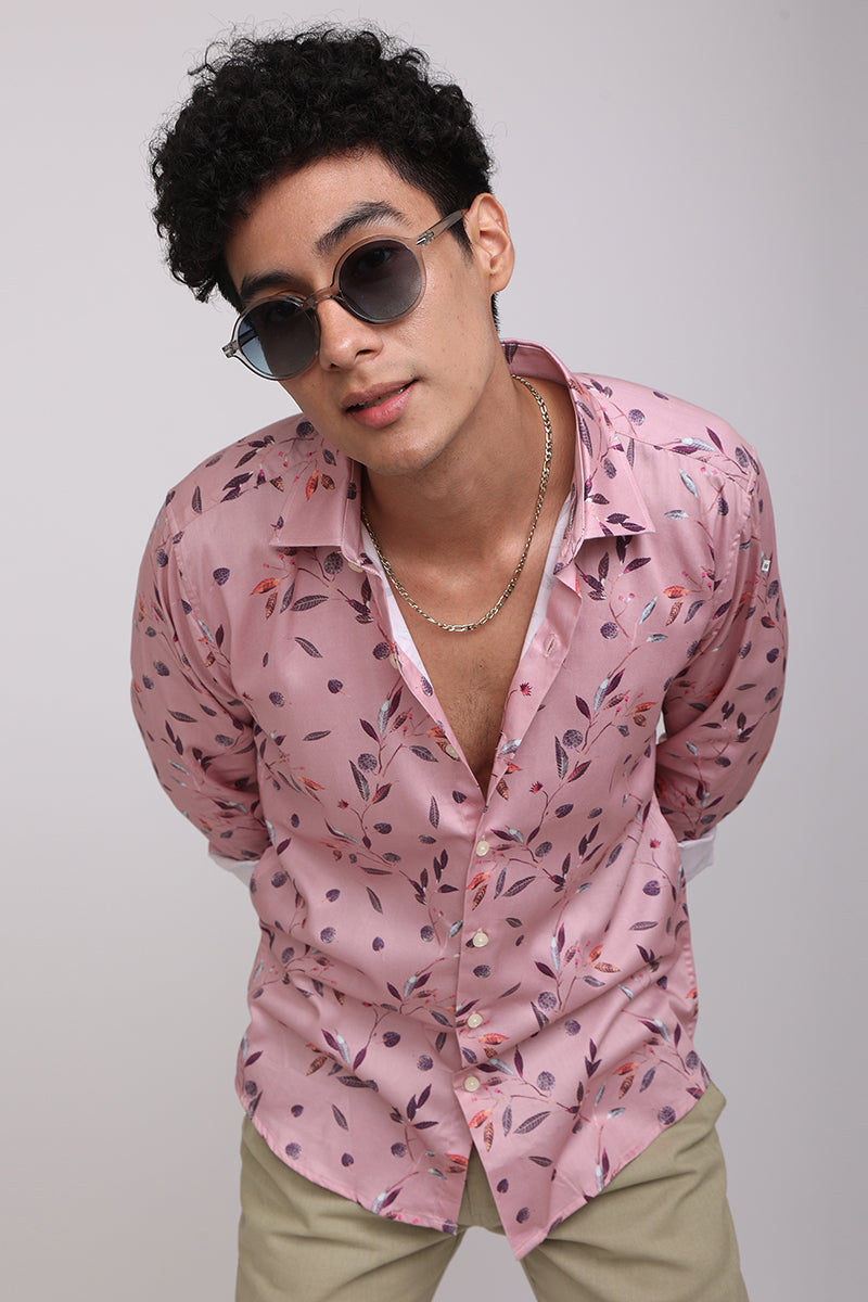 Season Pink Printed Shirt