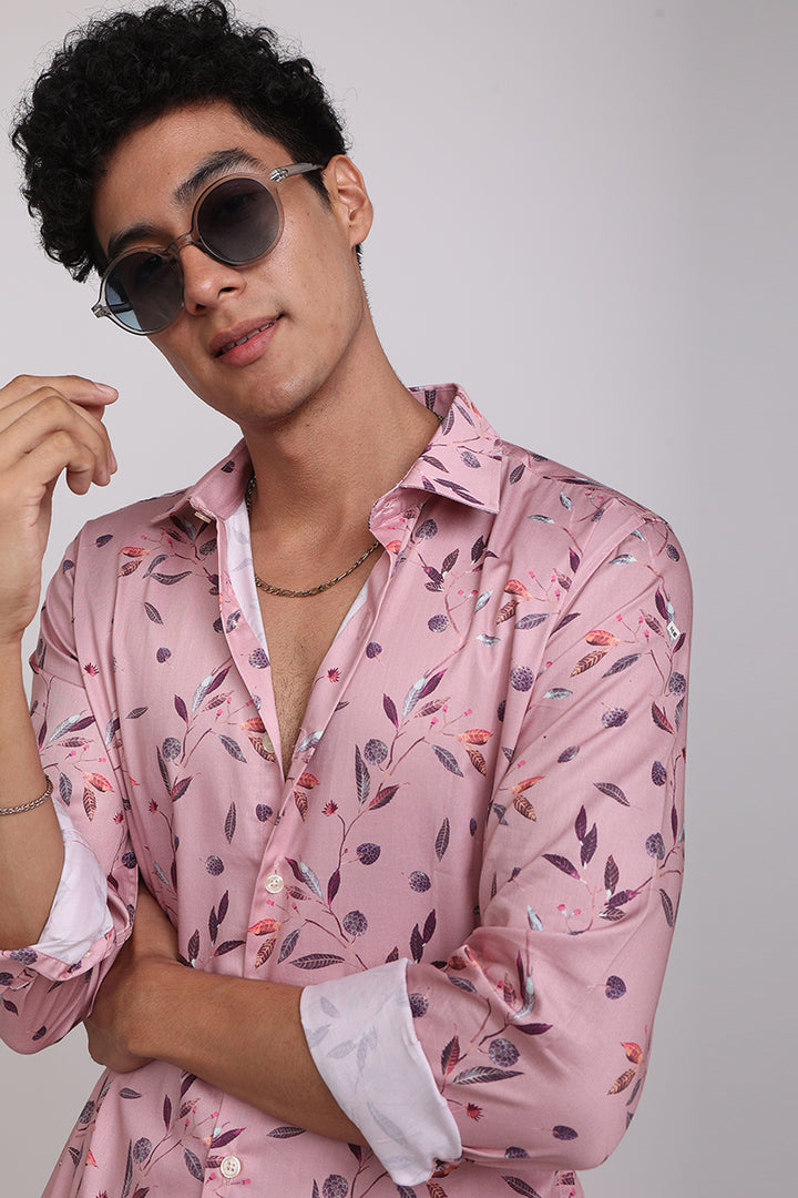 Season Pink Printed Shirt