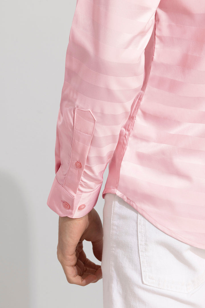 Shaded Stripe Pink Shirt