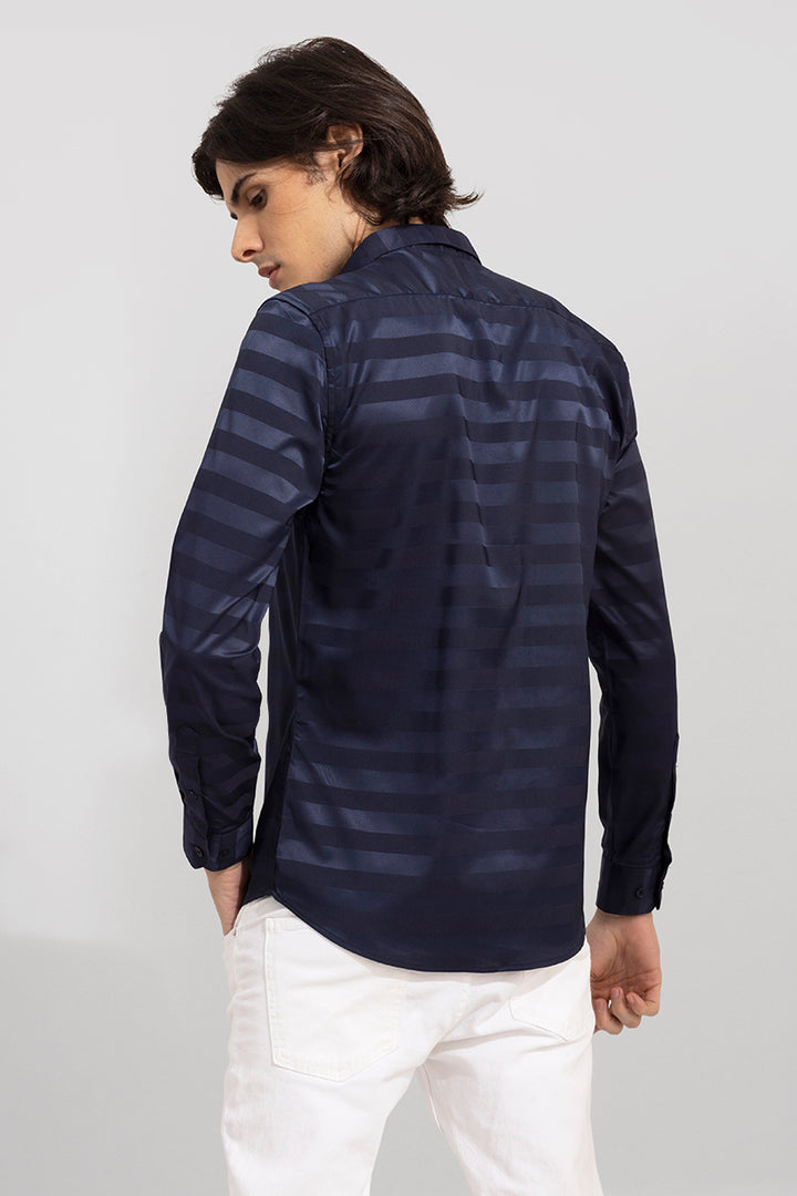 Shaded Stripe Navy Shirt