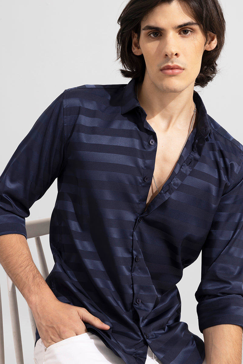 Shaded Stripe Navy Shirt