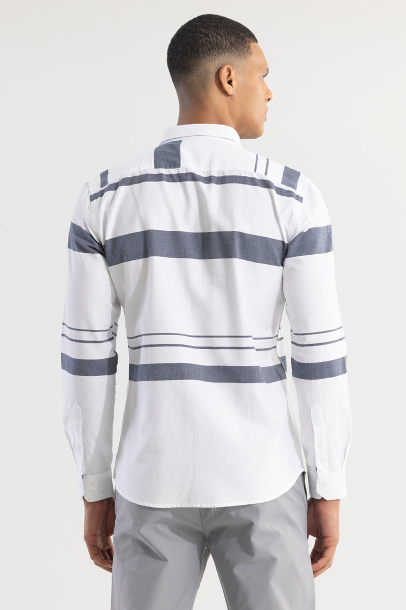 Horizontal Lines Grey Shirt