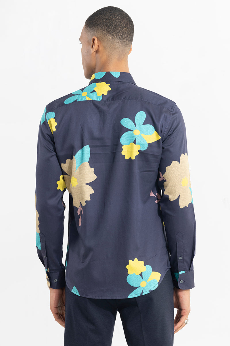 Mighty Leaf Blue Shirt