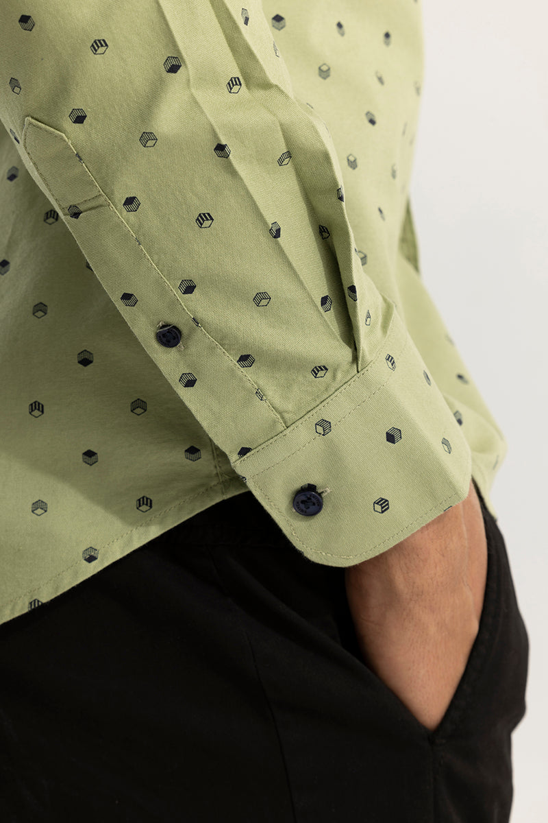 Cubist Green Shirt