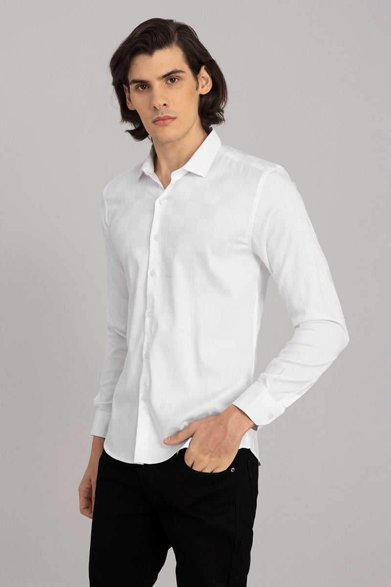 Self Square White Shirt