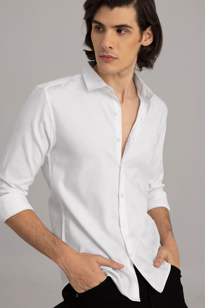 Self Square White Shirt