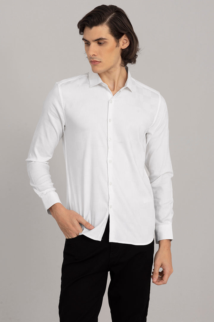 Self Square White Shirt