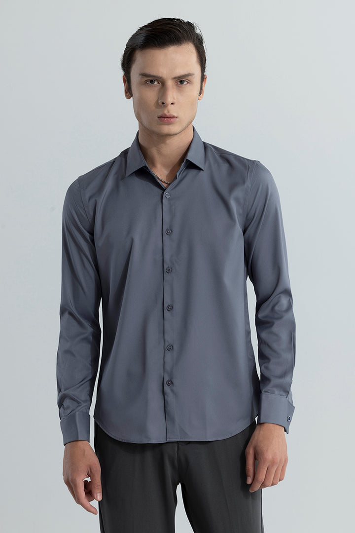 Double Cuff Grey Shirt