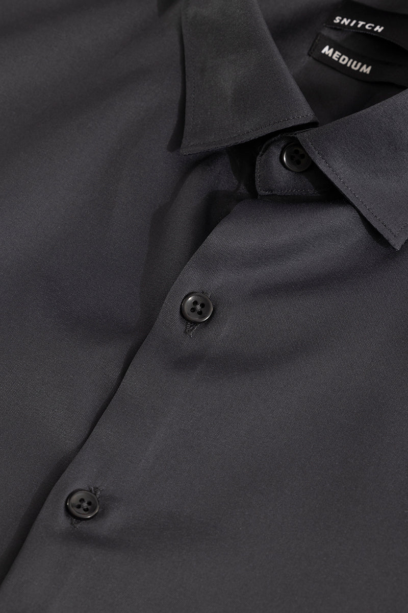 Buy Men's Double Cuff Pebble Grey Shirt Online | SNITCH