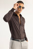 Double Cuff Walnut Brown Shirt