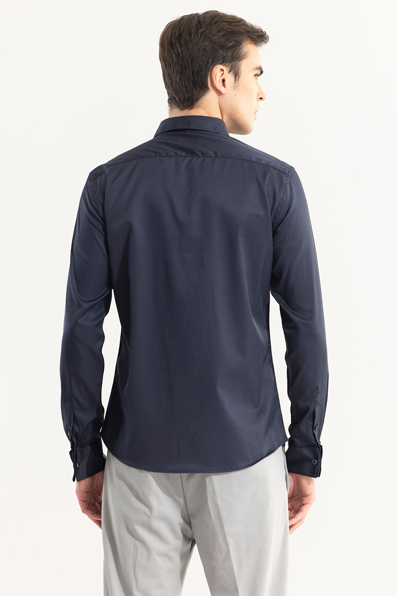 Double Cuff Navy Shirt