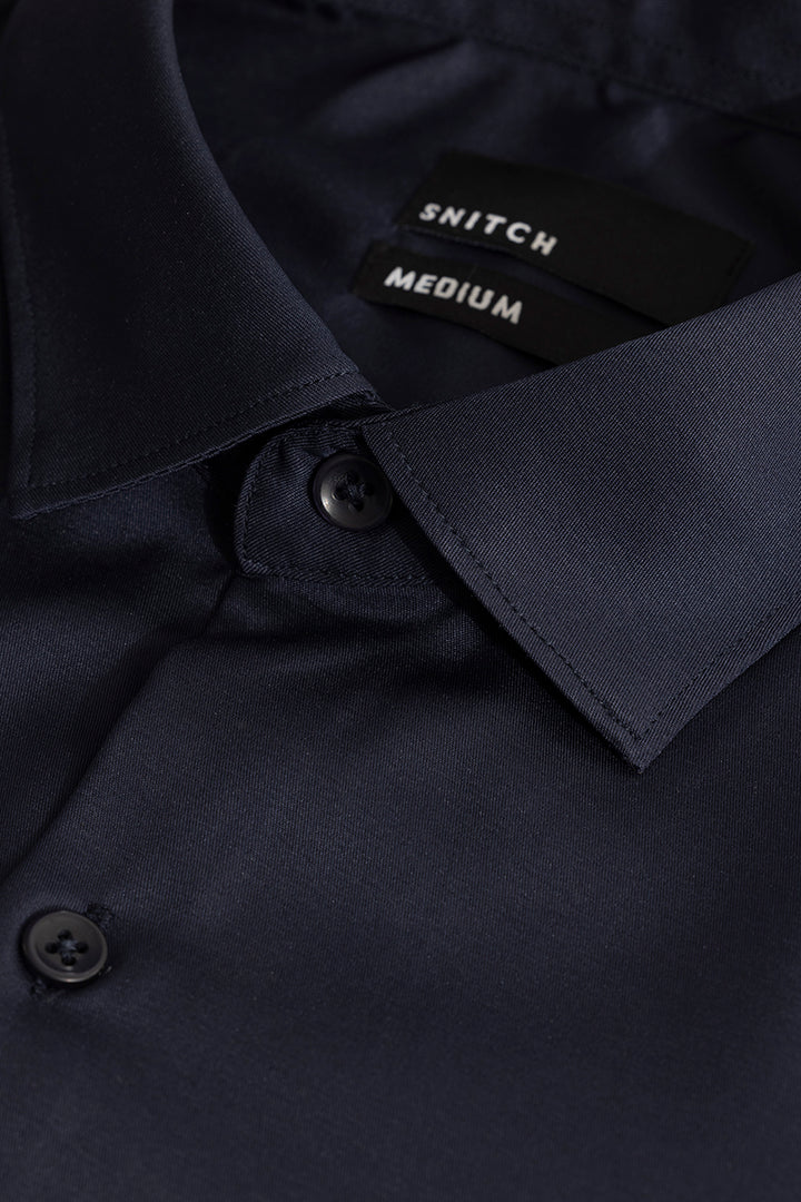 Double Cuff Navy Shirt