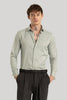 Double Cuff Light Grey Plain Shirt