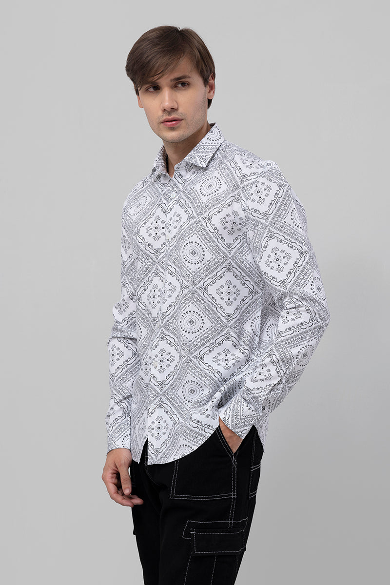 Heritage Paisley White Shirt