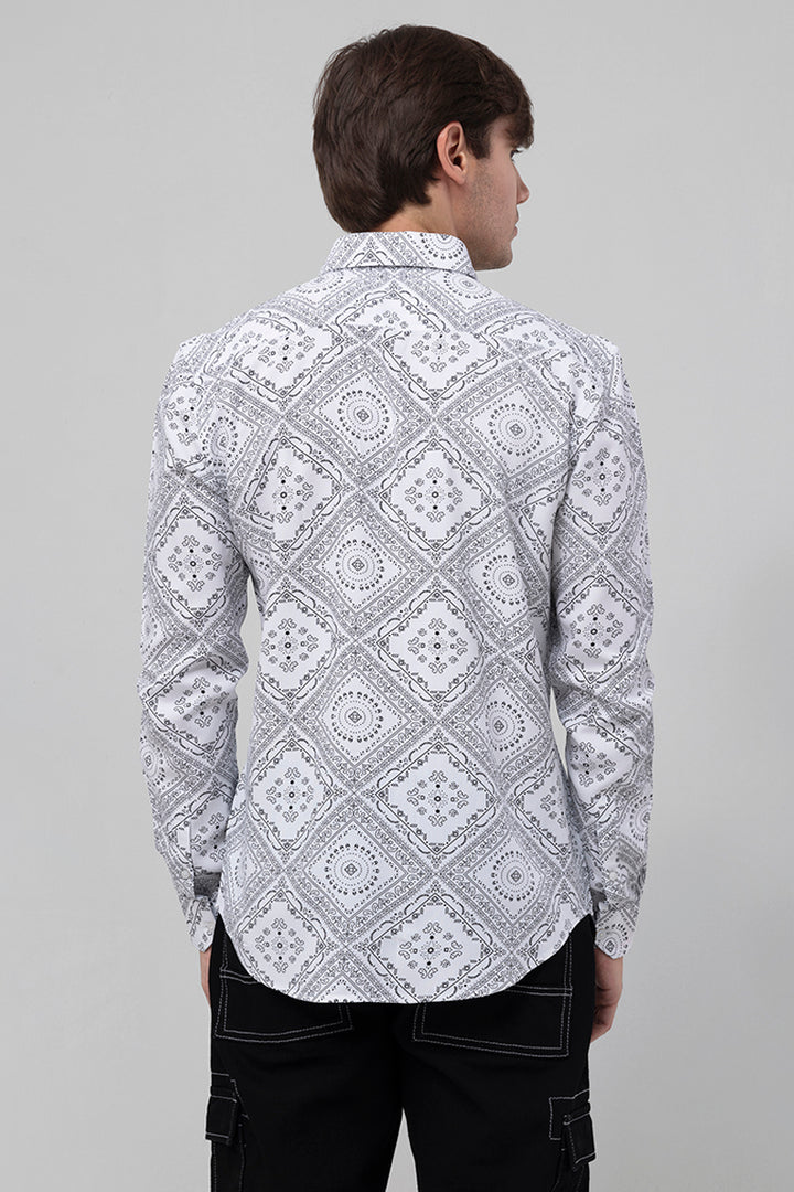 Heritage Paisley White Shirt