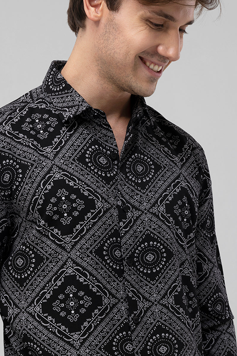 Heritage Paisley Black Shirt