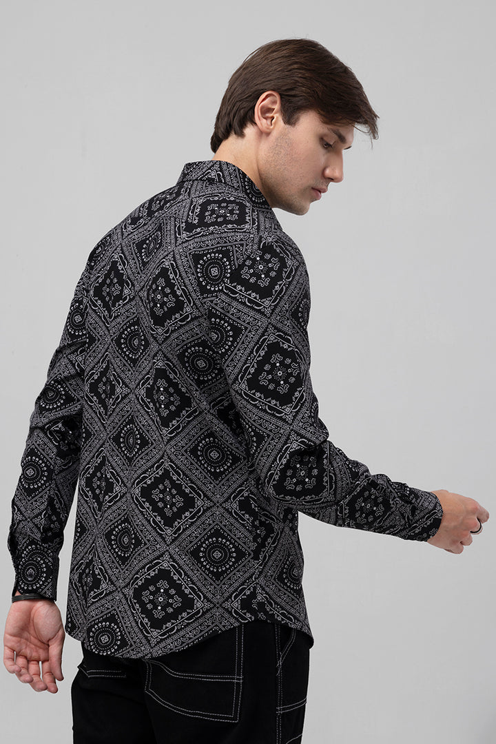 Heritage Paisley Black Shirt