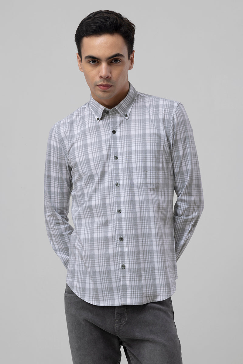 Dynamic Checks Grey Shirt