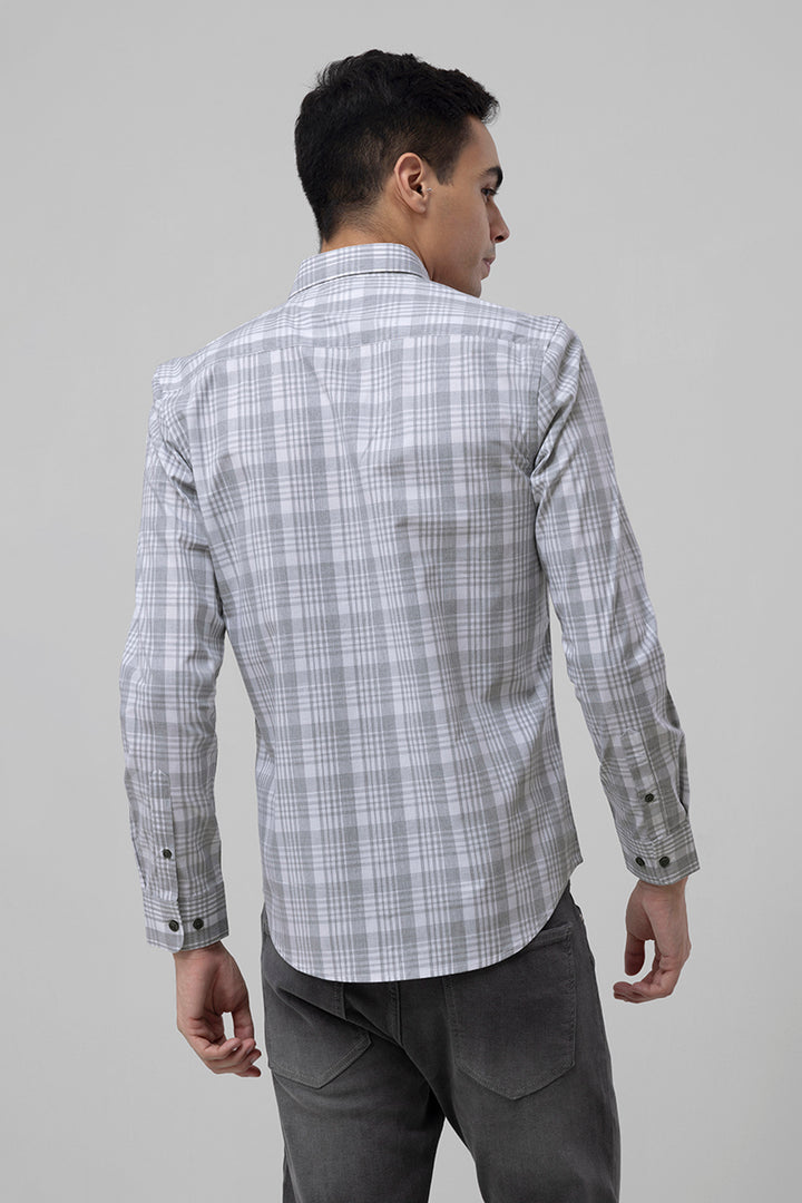 Dynamic Checks Grey Shirt