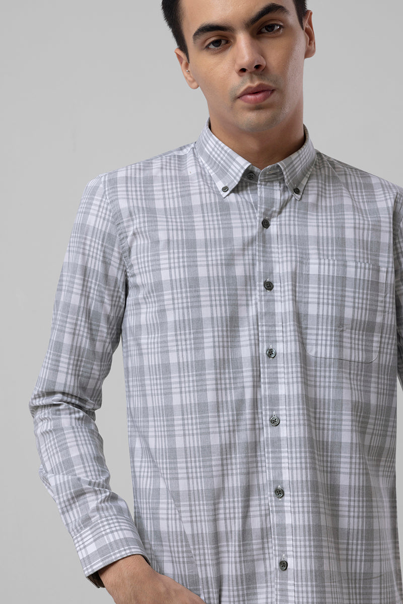 Dynamic Checks Grey Shirt