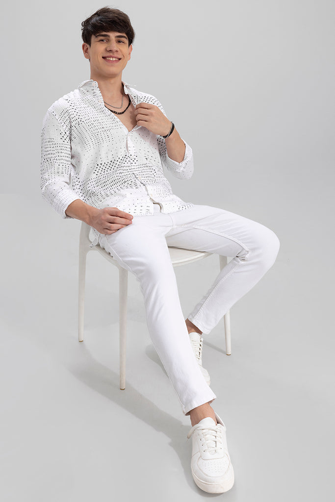 Simply Southern Plaid Fleece Shacket for Men in White | PP-0322-MN-FLC –  Glik's